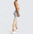 the keeper SET full length legging & crop colour block pale blush